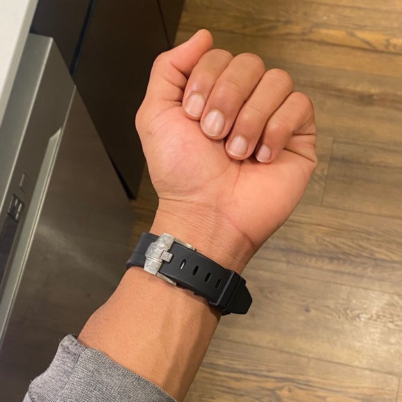 Audemars Piguet Silver and Black Chronograph Watch 1:1 AP - Picture 6 of 7